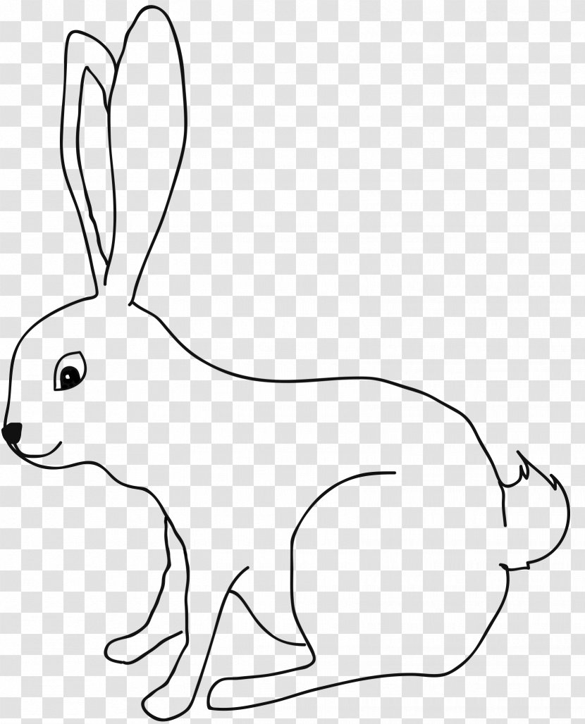 Domestic Rabbit Easter Bunny Coloring Book Ausmalbild Drawing - Fairy Transparent PNG