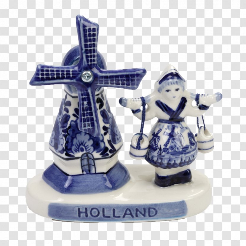Delftware Figurine Windmill Souvenir - Ashtray - Ornament Blue Transparent PNG