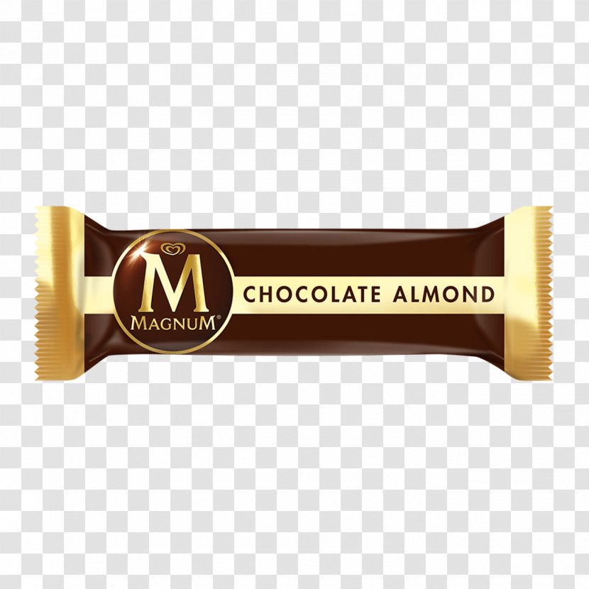 Chocolate Bar Ice Cream Truffle White Magnum - Caramel - Almond Transparent PNG