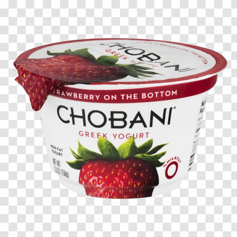 Greek Cuisine Chobani Yogurt Yoghurt Strawberry - Cup Transparent PNG