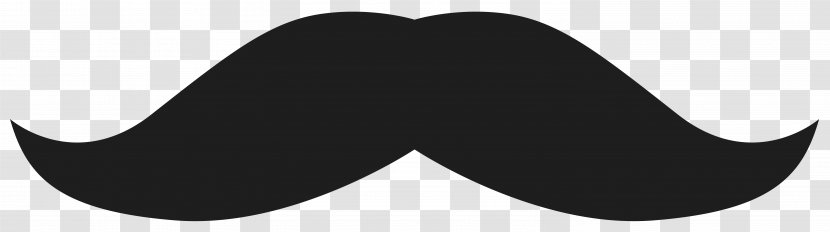 Black And White Angle Font - Movember Stache Classic Clipart Image Transparent PNG
