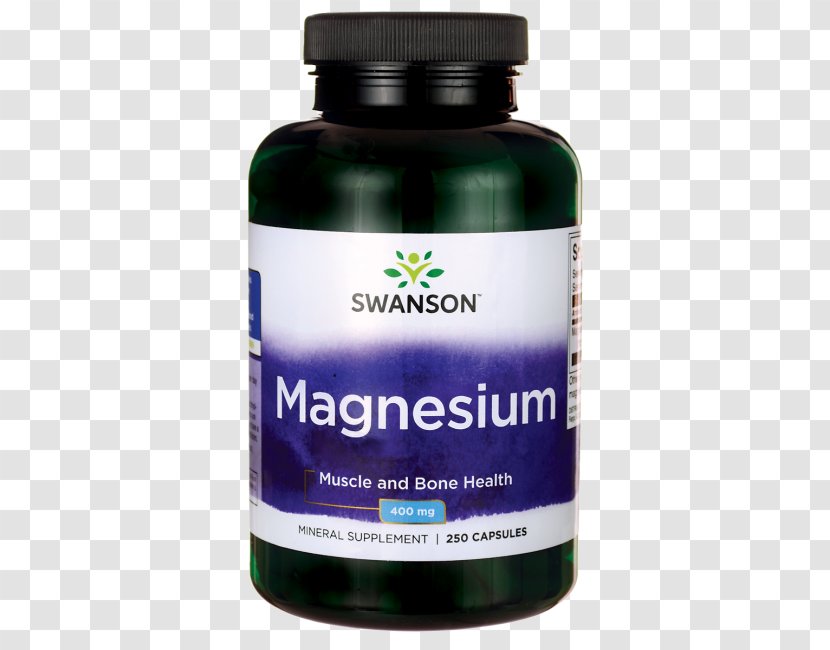 Dietary Supplement Swanson Health Products Capsule Vitamin - Magnesium Oxide Transparent PNG