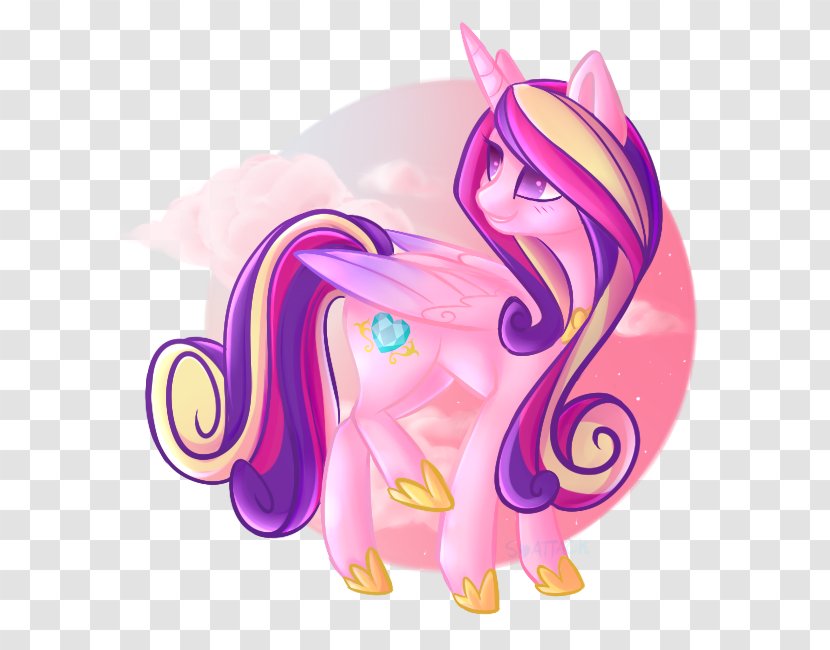 Princess Cadance Pony Luna Celestia Drawing - Purple - Power Ponies Transparent PNG