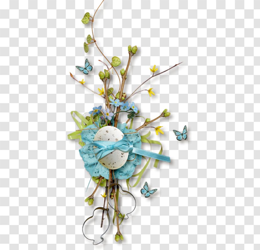 Floral Design Cut Flowers Flower Bouquet Turquoise - Petal - Egg Tube Transparent PNG