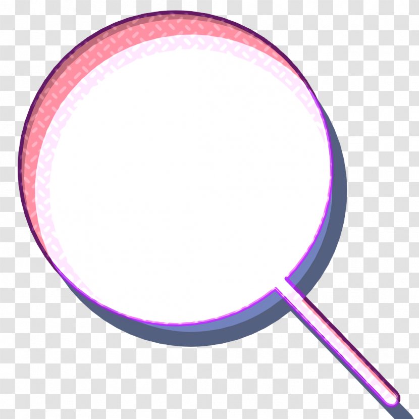 Essential Icon Zoom Out - Purple - Neon Transparent PNG