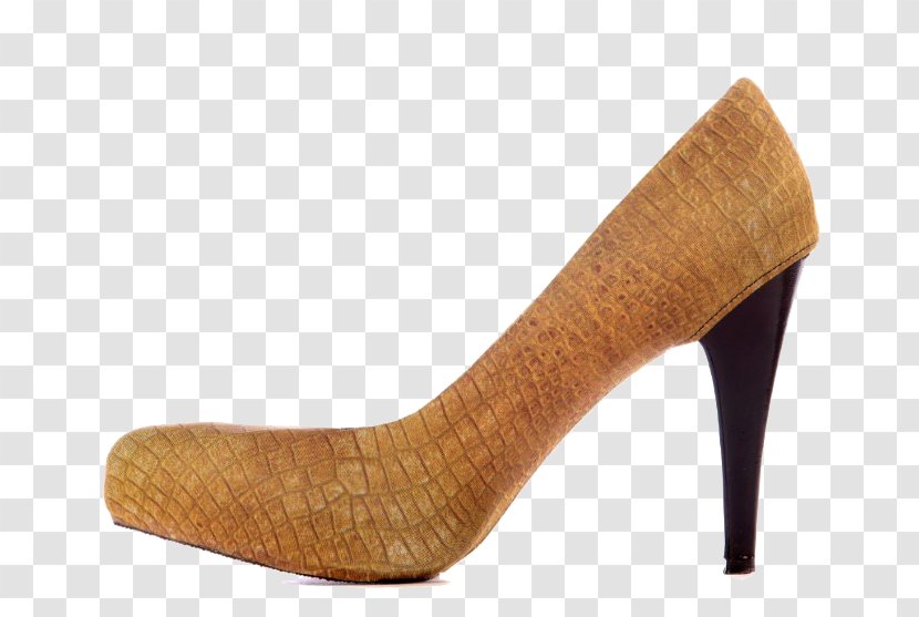 Suede Shoe - Basic Pump - Sands Transparent PNG