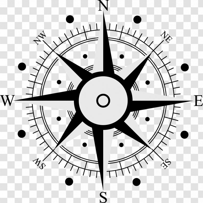 Wind Rose Compass Symbol Transparent PNG