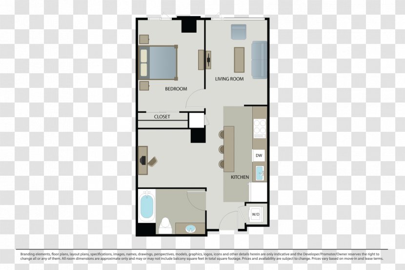 Academy Of Art University Mosso Apartment Bedroom Floor Plan Transparent PNG