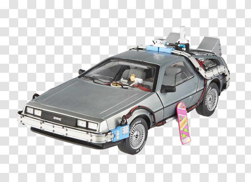 Marty McFly DeLorean Time Machine Die-cast Toy Hot Wheels 1:18 Scale - 118 Transparent PNG