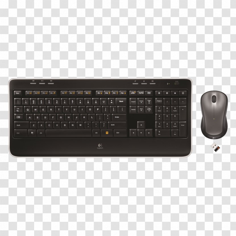 Computer Keyboard Mouse Apple USB Logitech K270 - Accessory Transparent PNG