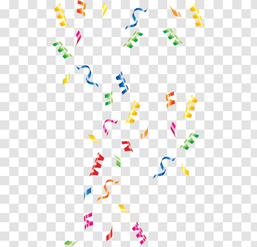 Confetti Party Clip Art - Serpentine Streamer - Artificial Inteligence Transparent PNG