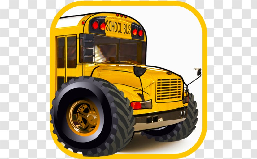 School Bus Game Car Driver - Monster Truck Transparent PNG