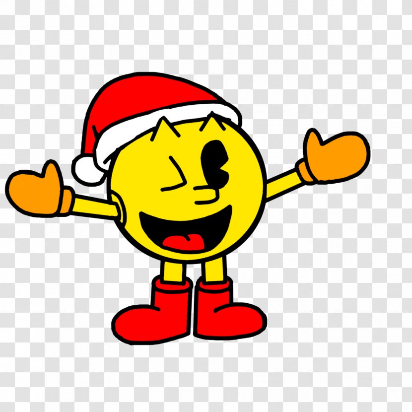 Pac-Man Video Game Santa Claus Mario Hat - Ghosts - Pac Man Transparent PNG