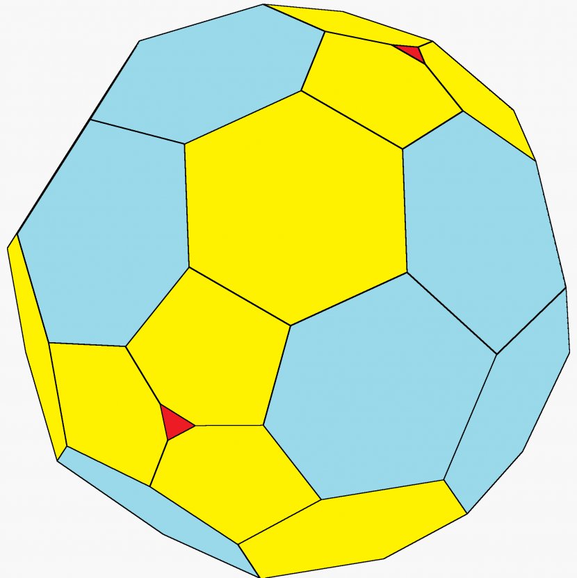 Football Symmetry Clip Art - Yellow - Polyhedron Transparent PNG