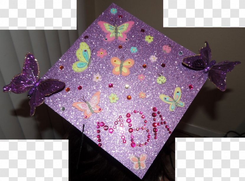 Textile Violet Lilac Purple Patchwork - Graduation Gown Transparent PNG