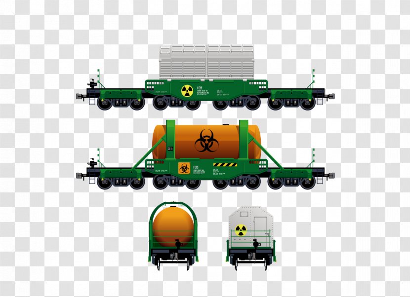 Train Rail Transport Car Freight - Railroad Transparent PNG