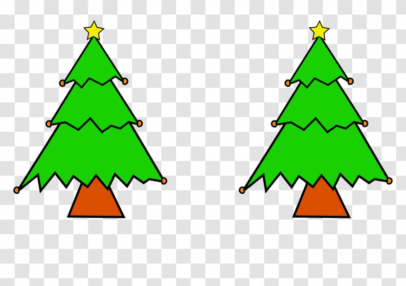 Christmas Tree Spruce Ornament Fir Clip Art - Paint Transparent PNG
