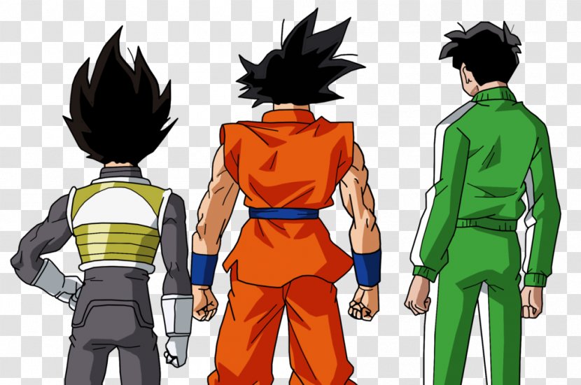 Goku Vegeta Gohan Frieza Trunks - Silhouette Transparent PNG