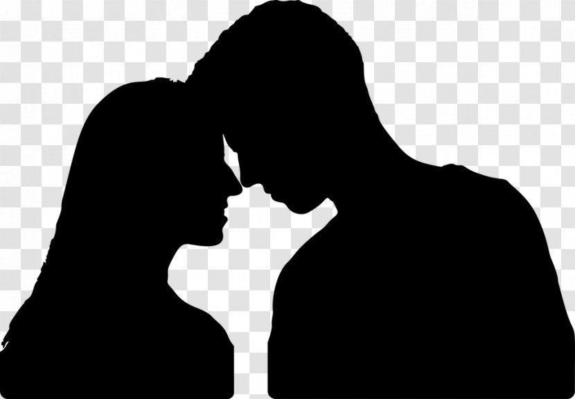 Silhouette Hug Love Kiss - Romance Transparent PNG