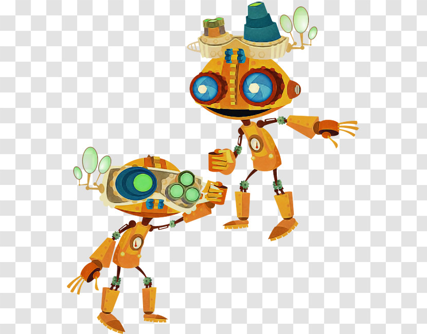 Cartoon Robot Technology Toy Transparent PNG