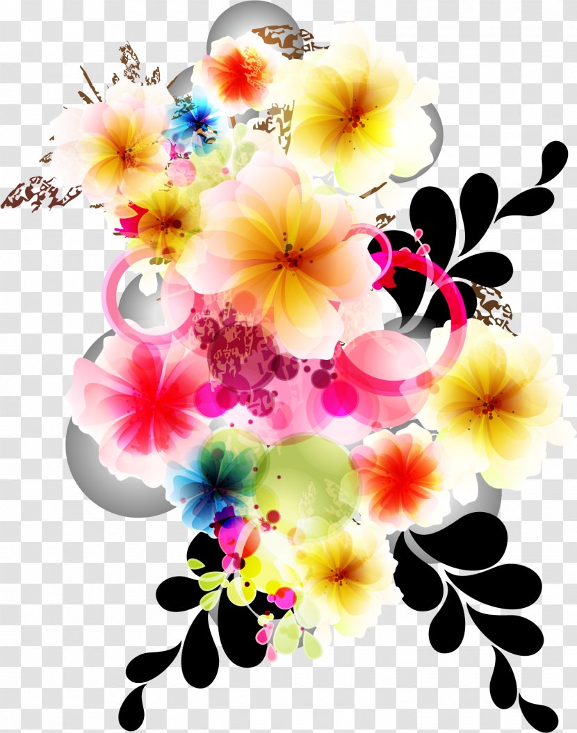 Floral Design Flower - Petal - Dream Colorful Flowers Transparent PNG