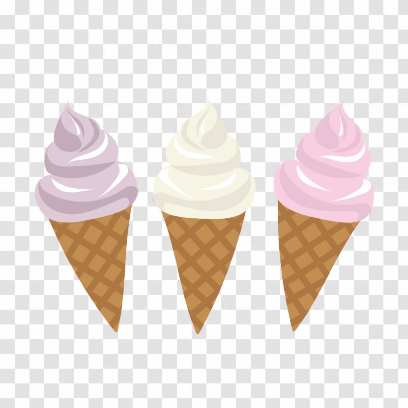 Ice Cream Cones Frozen Dessert Food - Cone - Soft Transparent PNG