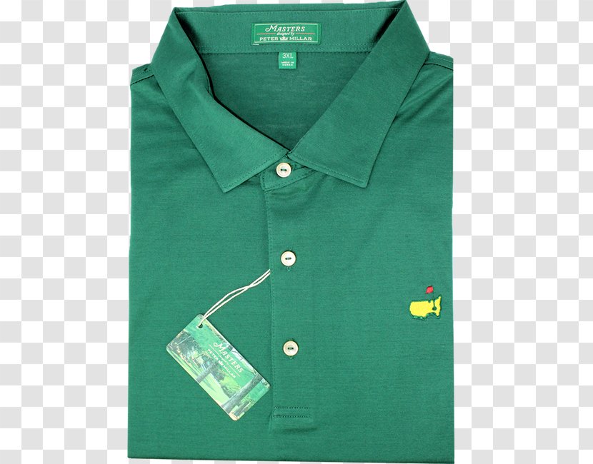 Dress Shirt T-shirt Collar Green Sleeve - Button Transparent PNG