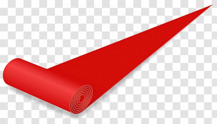 Red Line Material Property Mat Flooring - Rectangle Paper Transparent PNG
