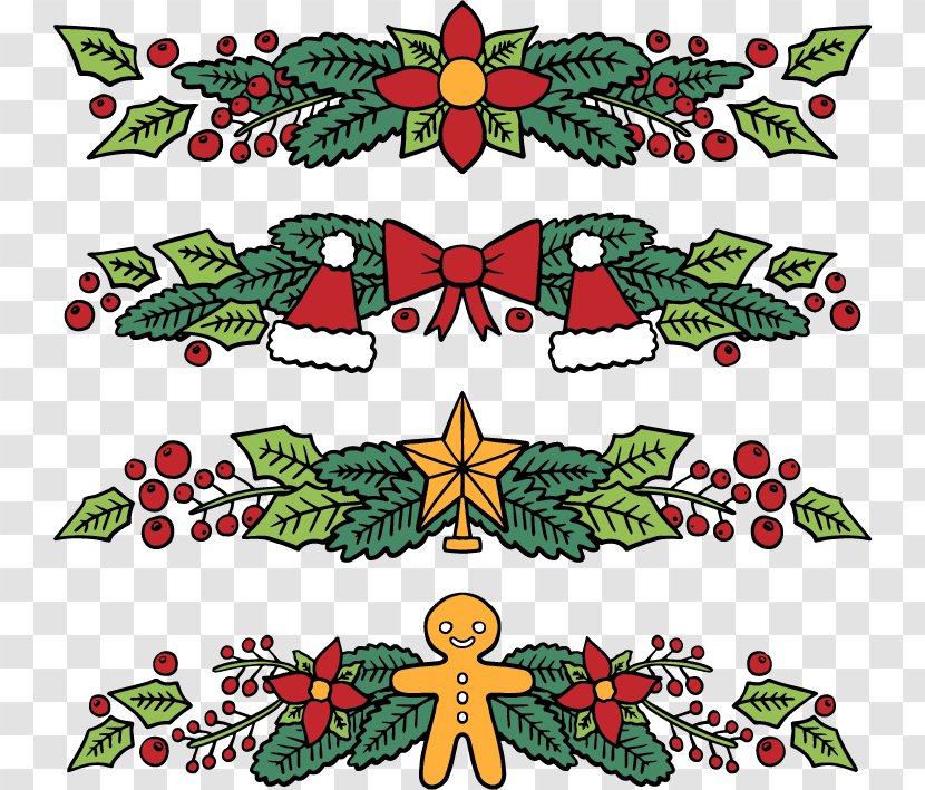 Christmas Ornament Decoration - Flower - Color Separator Bar Transparent PNG