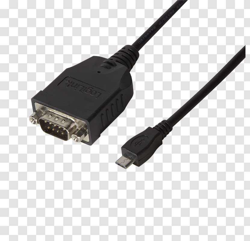 Serial Cable Adapter RS-232 Micro-USB Port - Microusb - USB Transparent PNG