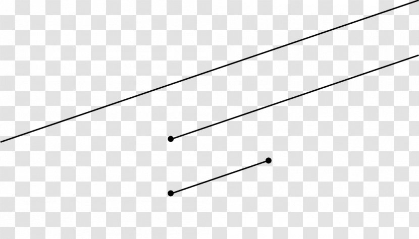 Line Segment Point Demi-droite Geometry - Silhouette Transparent PNG
