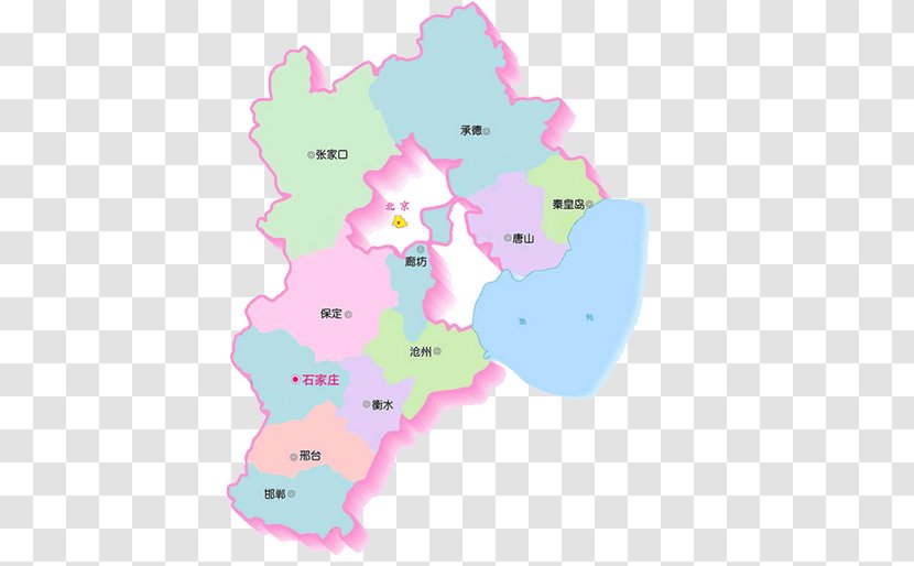 Shijiazhuang Langfang Inner Mongolia Beijing Tianjin - Map - Hebei City Transparent PNG