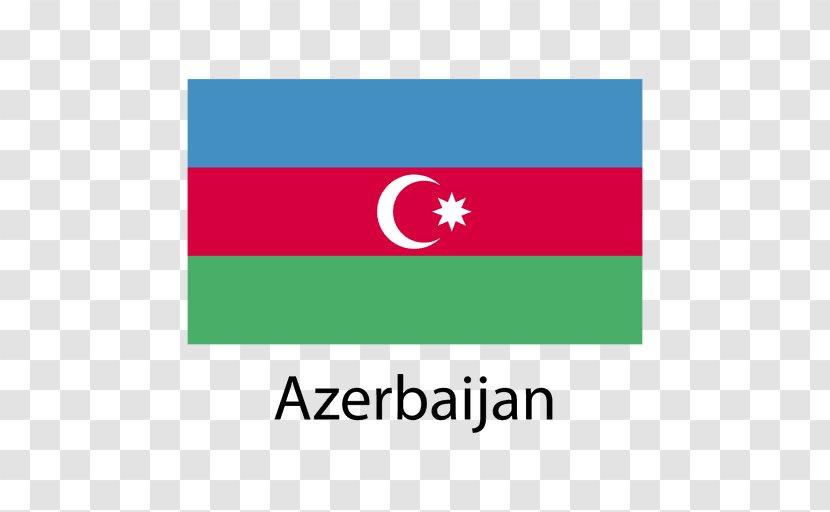 Die Cutting Logo Sticker Flag - Text - Azerbaijan Transparent PNG