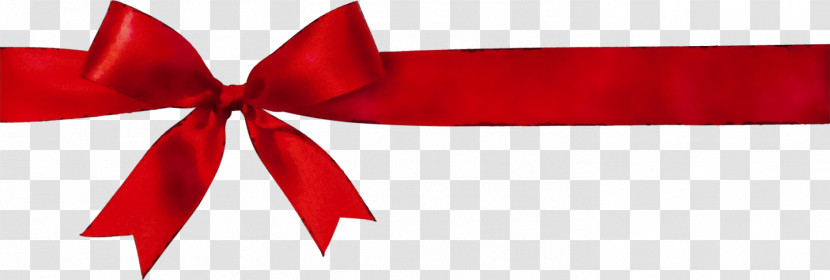 Red Ribbon Gift Wrapping Present Transparent PNG