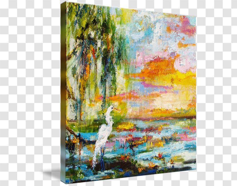 Oil Painting Acrylic Paint Okefenokee Swamp Gallery Wrap - Watercolor Transparent PNG