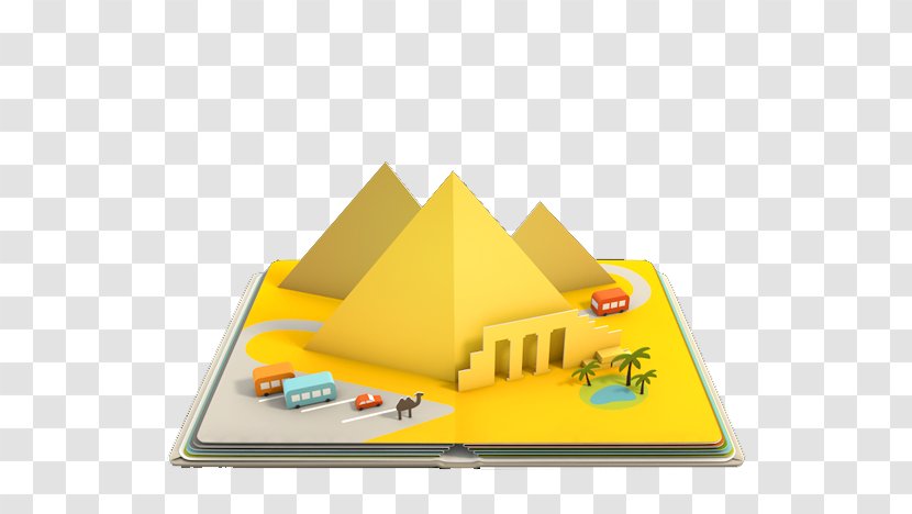 Paper 3D Computer Graphics Graphic Design Illustration - Origami Pyramid Transparent PNG