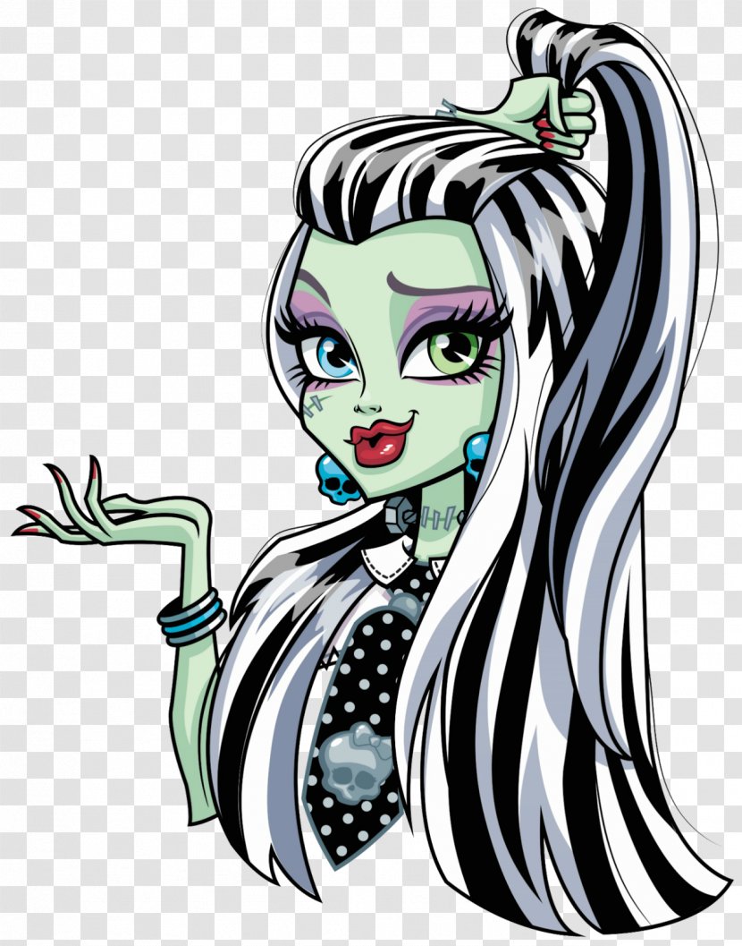 Frankie Stein Monster High Basic Doll Frankenstein - Watercolor Transparent PNG