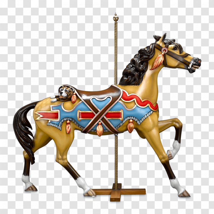Mustang Stallion Carousel Horse Tack Foal - Philadelphia Toboggan Coasters Transparent PNG