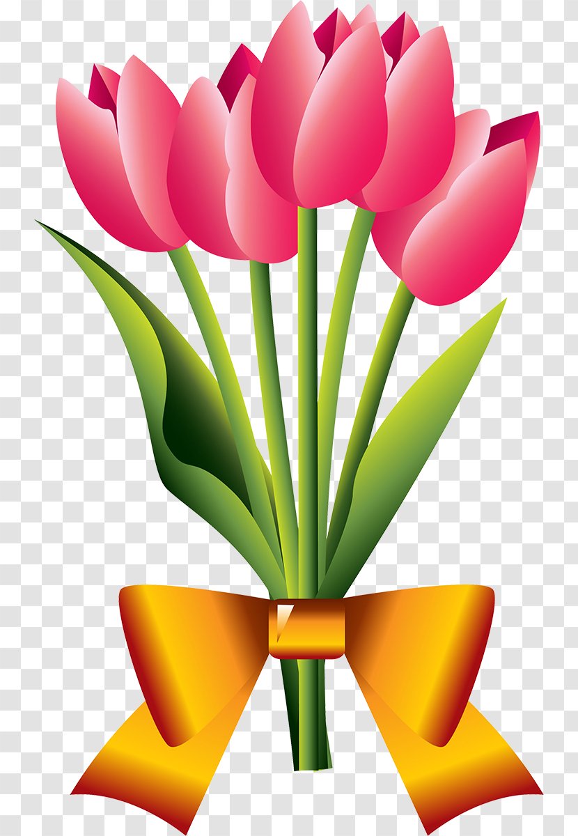 Tulip Flower Bouquet Cut Flowers Nosegay Transparent PNG