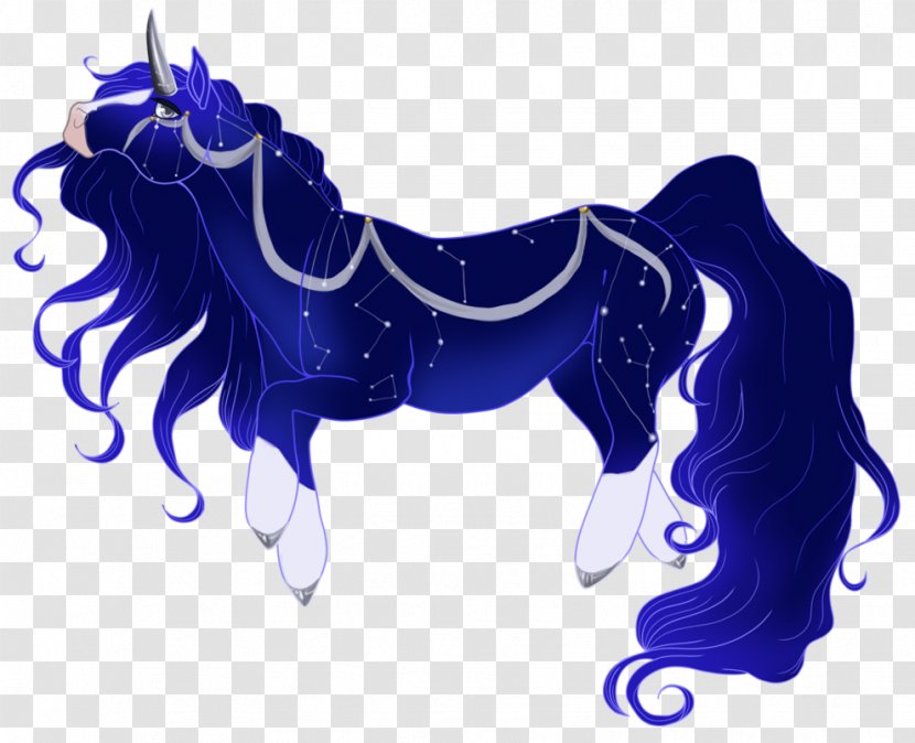 Mane Pony Unicorn Stallion Cobalt Blue Transparent PNG
