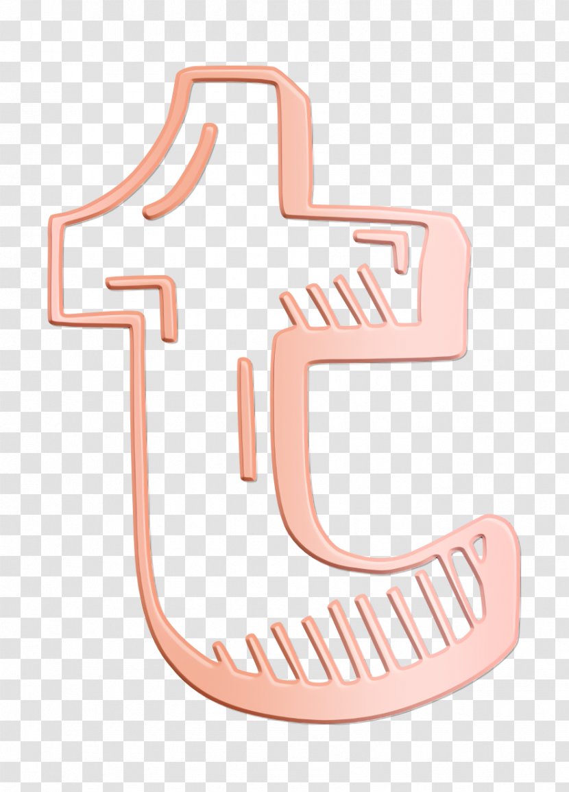 Hand Drawn Icon Social Tumblr - Pink - Symbol Transparent PNG