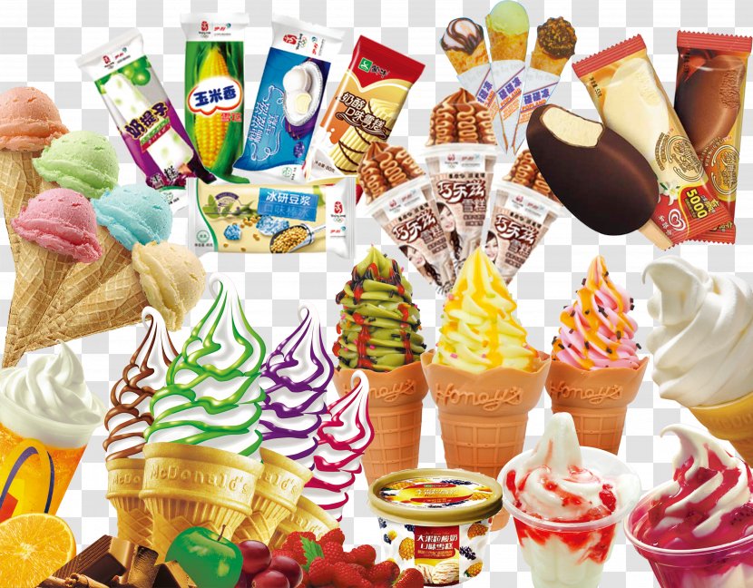 Ice Cream Cone Sundae Gelato - A Large Collection Of Transparent PNG