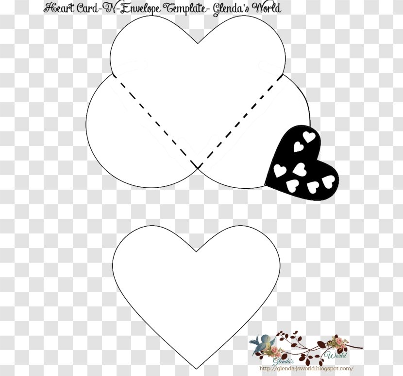 Valentine's Day Paper Heart Envelope Pattern - Tree Transparent PNG