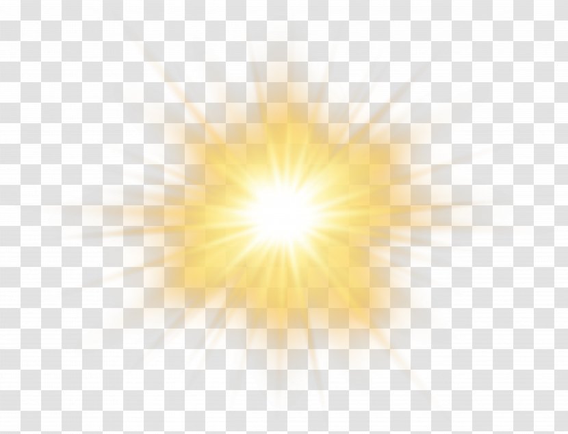 Sunlight Sky Yellow Pattern - Light - Sun Effect Transparent Clip Art Image Transparent PNG