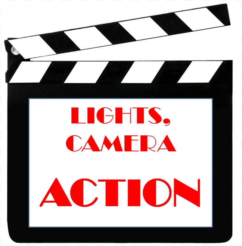 Hollywood Light Film Clip Art - Sign - Lights Camera Action Transparent PNG
