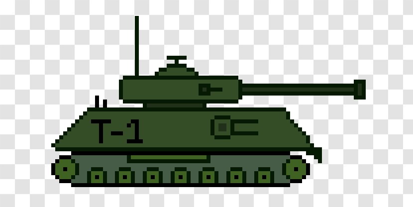Tank Pixel Art Gun Turret - Motor Vehicle Transparent PNG