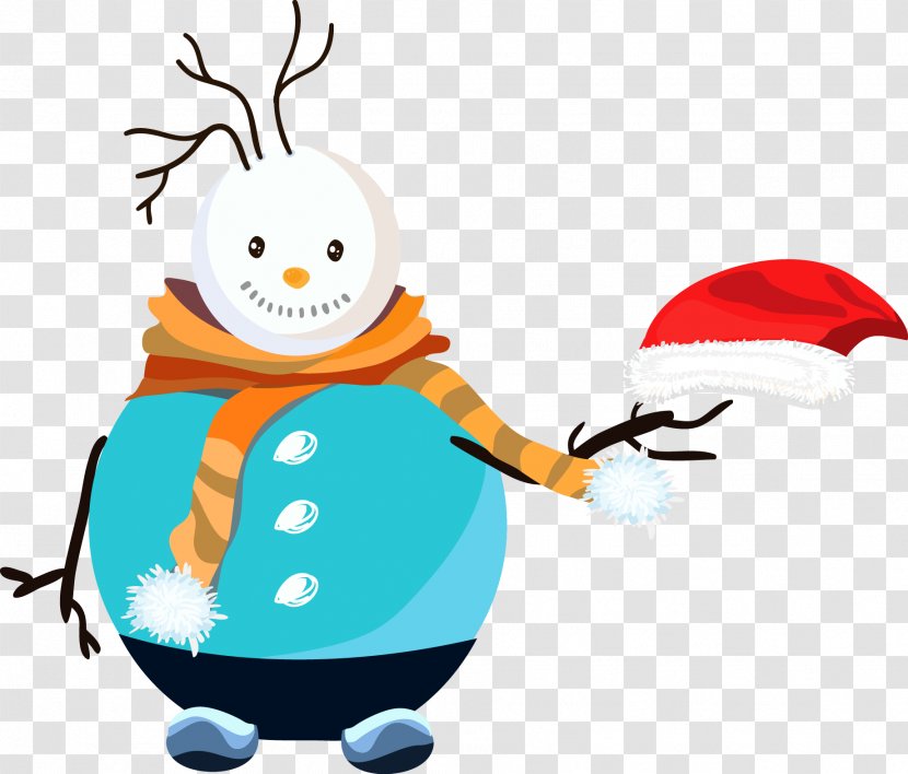 Snowman Clip Art Christmas Day Illustration - Coloring Book Transparent PNG