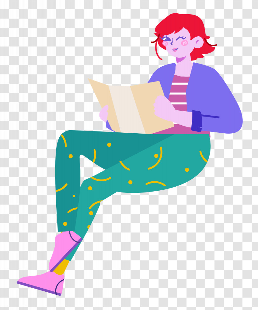 Sitting Girl Lady Transparent PNG