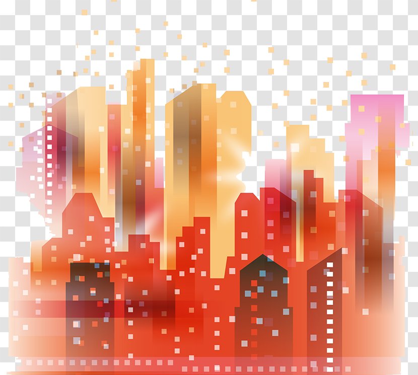 Building Silhouette - City - Hand-painted Transparent PNG