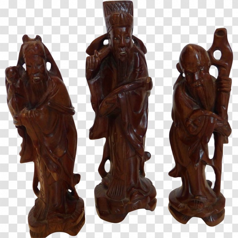 Figurine Statue Wood Carving Transparent PNG